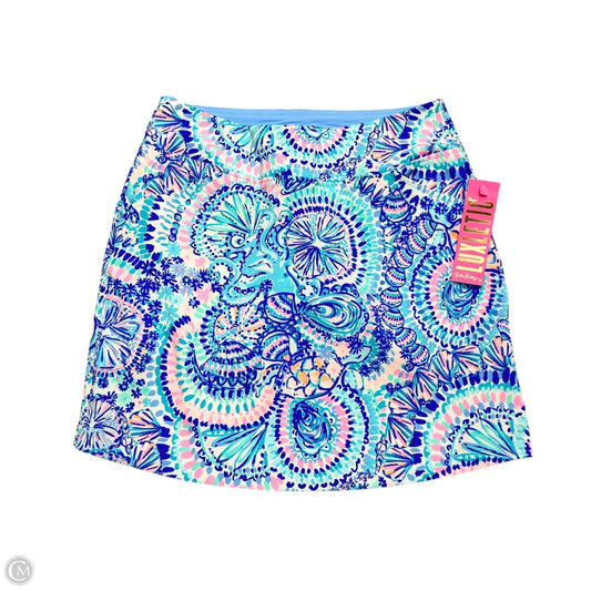 Skort Designer By Lilly Pulitzer In Blue & Pink, Size: Xs