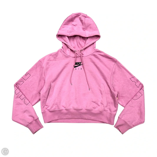 Athletic Sweatshirt Collar By Nike Apparel In Pink, Size: S
