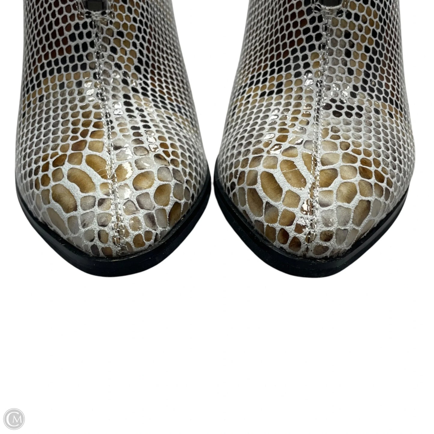 Boots Ankle Heels By Azura In Snakeskin Print, Size: 8.5