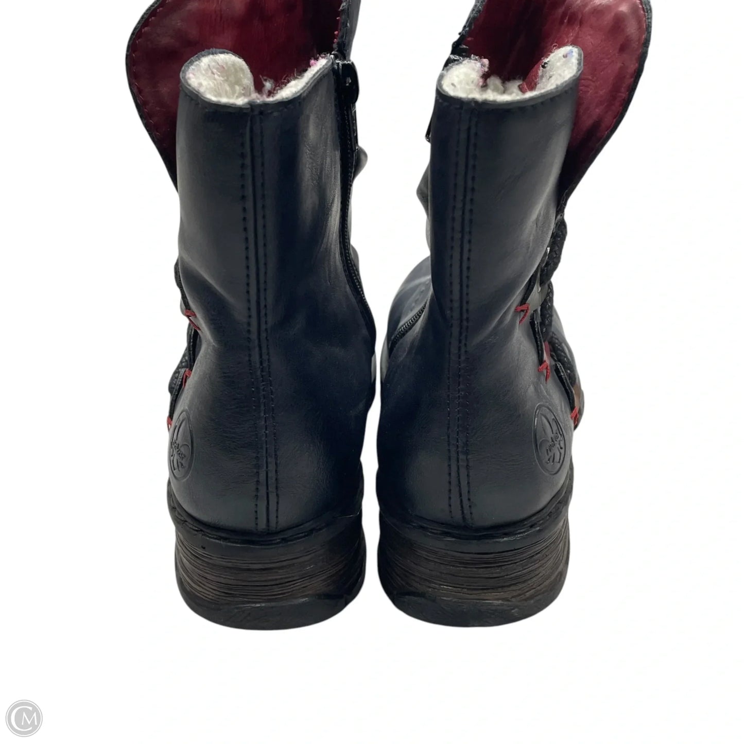 Boots Ankle Flats By Riekers In Navy, Size: 7.5