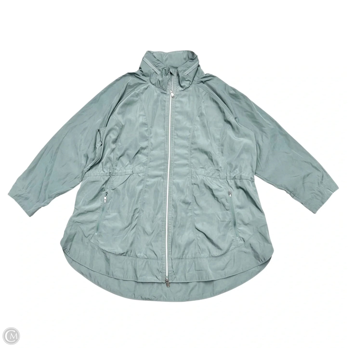 Athletic Jacket By Athleta In Blue, Size: 2x