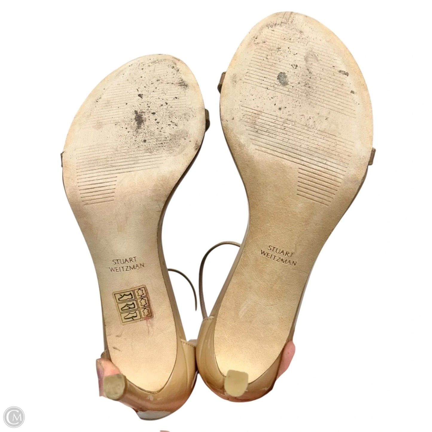 Sandals Designer By Stuart Weitzman In Tan, Size: 7