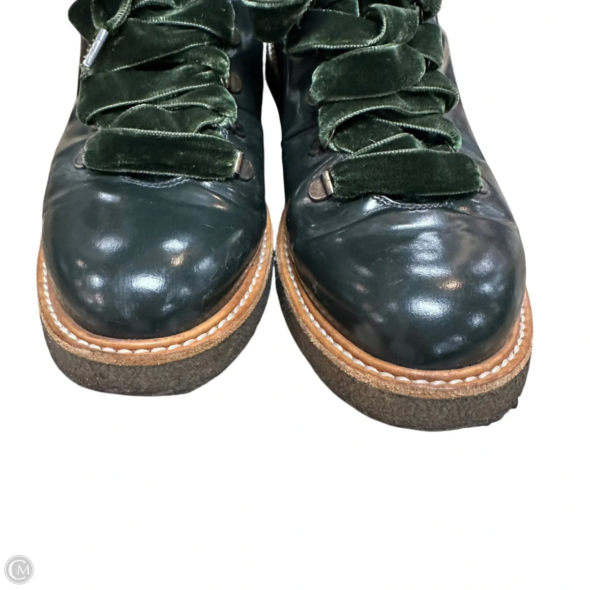 Boots Leather By Agl In Green, Size: 9