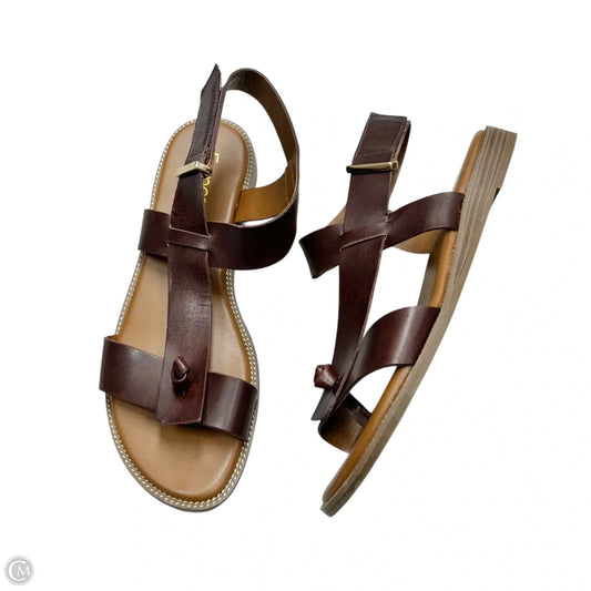 Sandals Flats By Franco Sarto In Brown, Size: 9