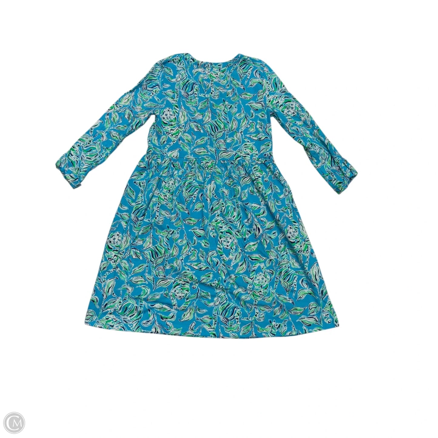 Dress Designer By Lilly Pulitzer In Blue & Green, Size: Xs