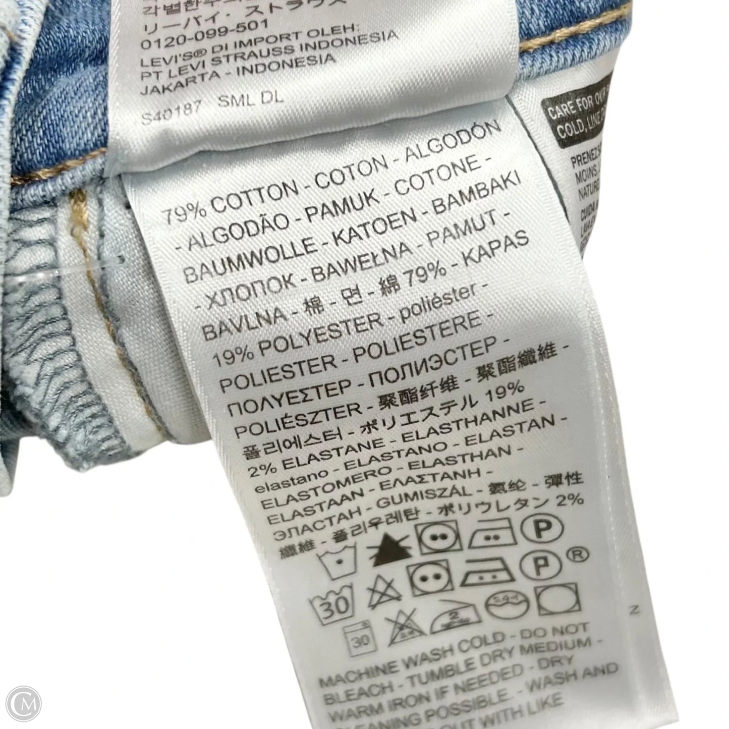 Shorts By Levis In Blue Denim, Size: 0