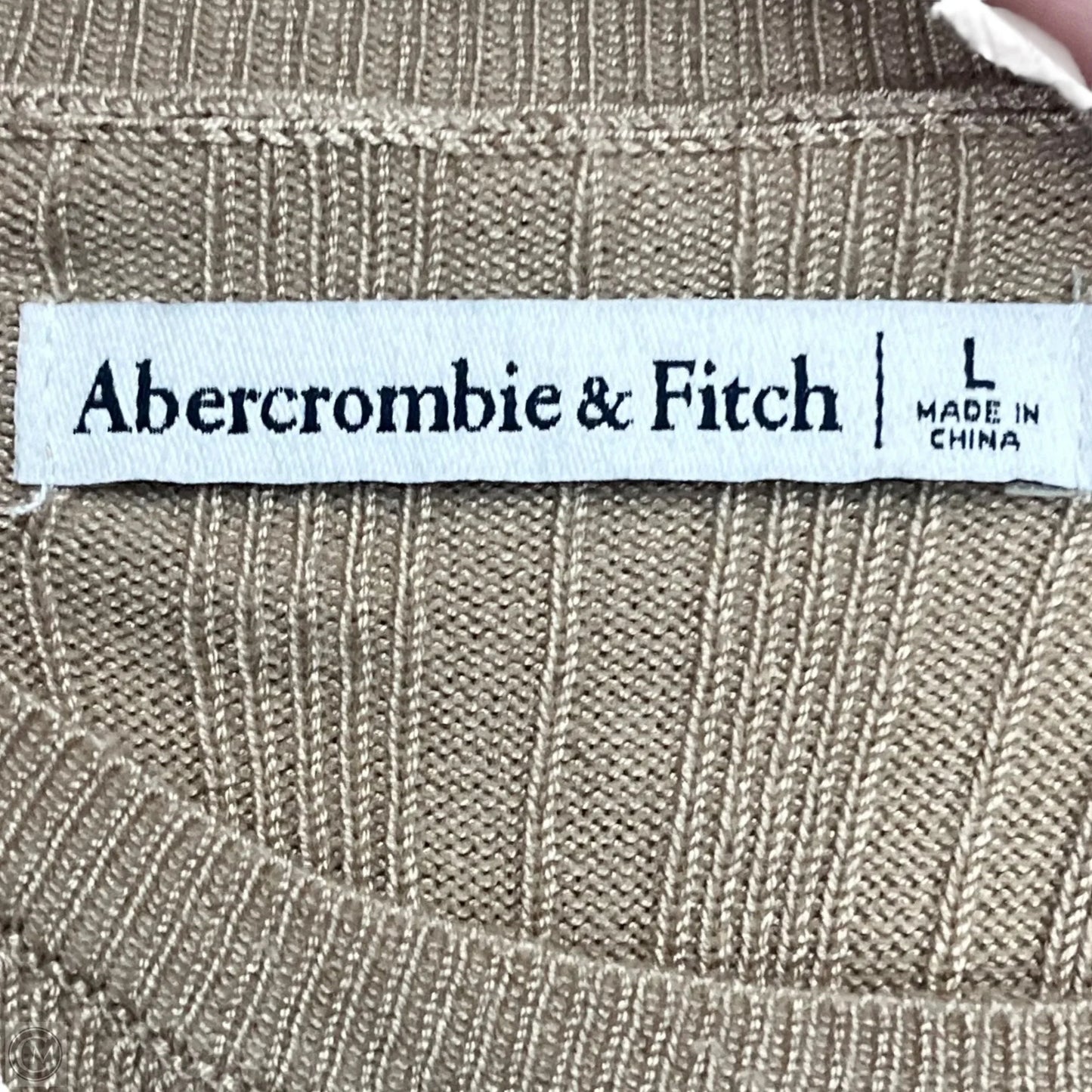 Dress Casual Midi By Abercrombie And Fitch In Tan, Size: L