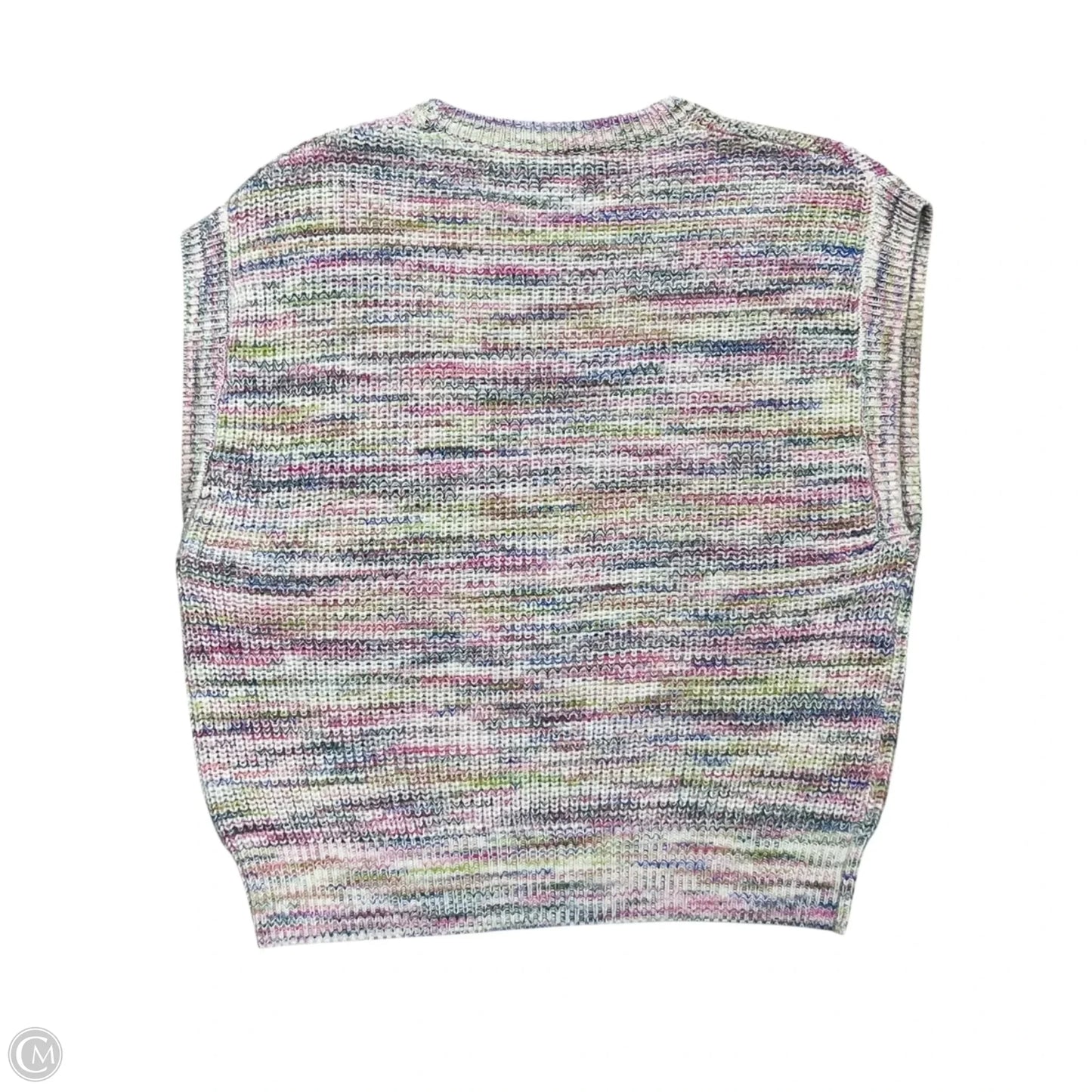 Sweater Short Sleeve By 27 Miles In Green & Pink, Size: Xs