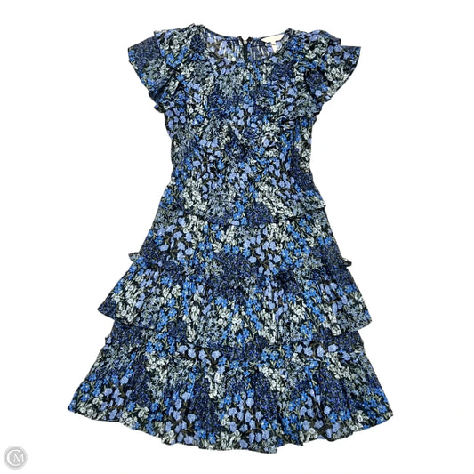 Dress Casual Short By Rebecca Taylor In Black & Blue, Size: Xs