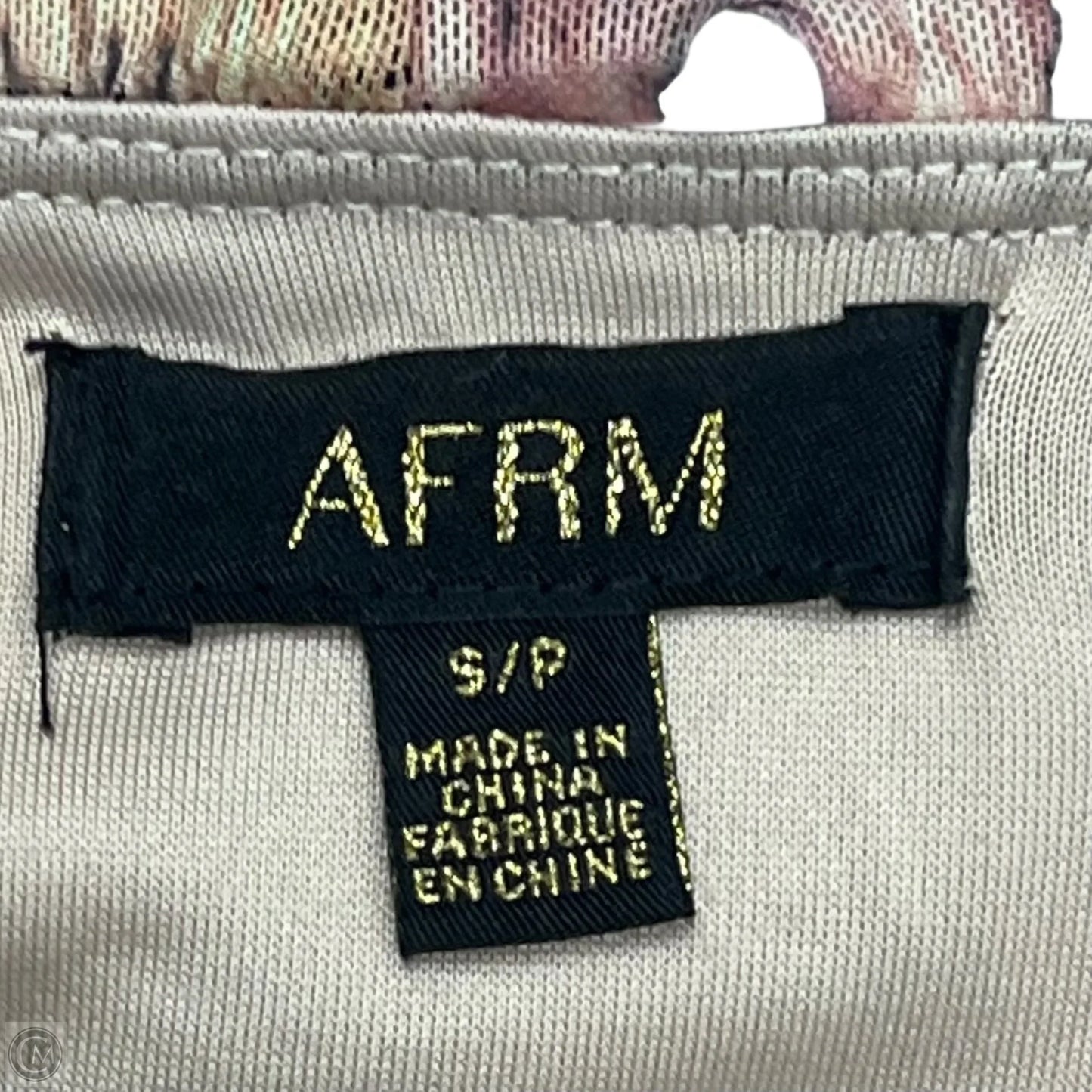 Dress Party Short By Afrm In Black & Tan, Size: S