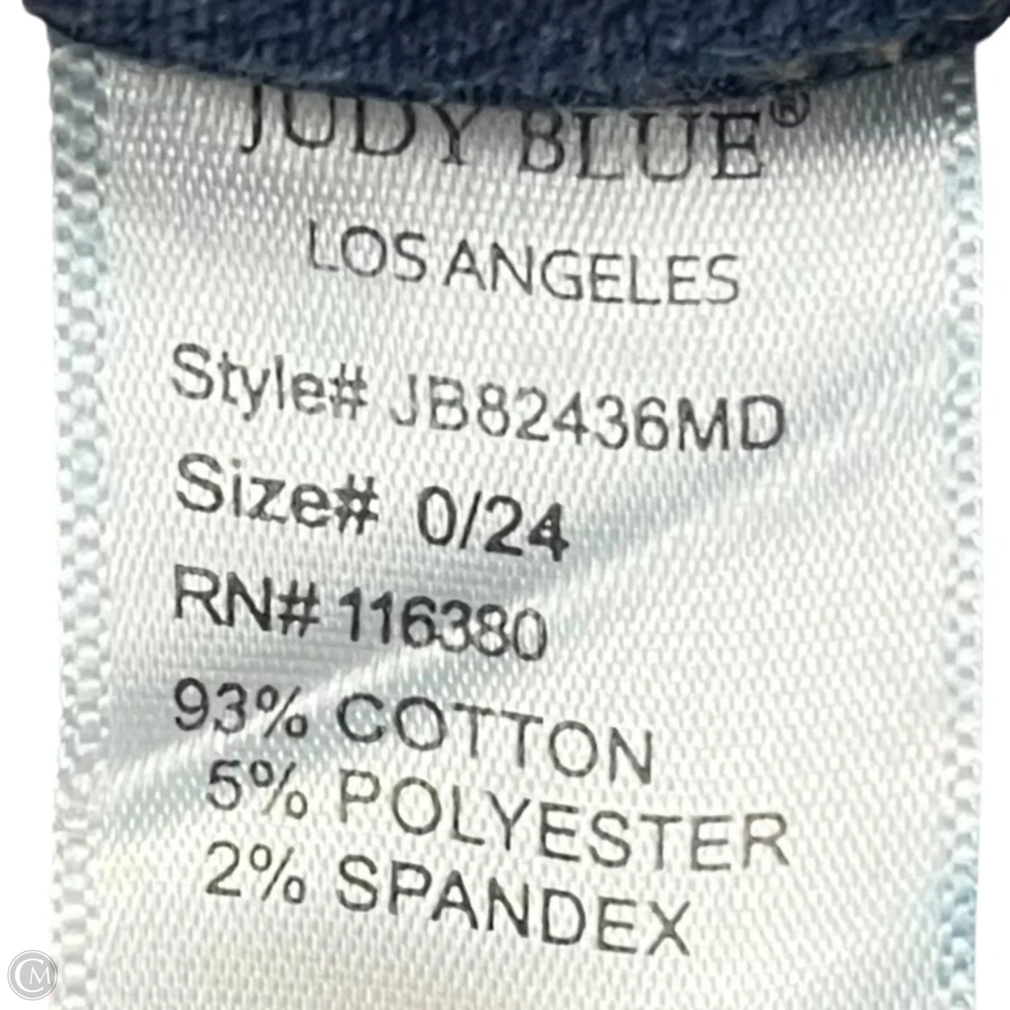 Jeans Straight By Judy Blue In Blue Denim, Size: 0