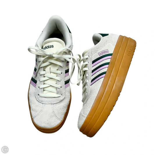 Shoes Sneakers Platform By Adidas In Green & Tan, Size: 10