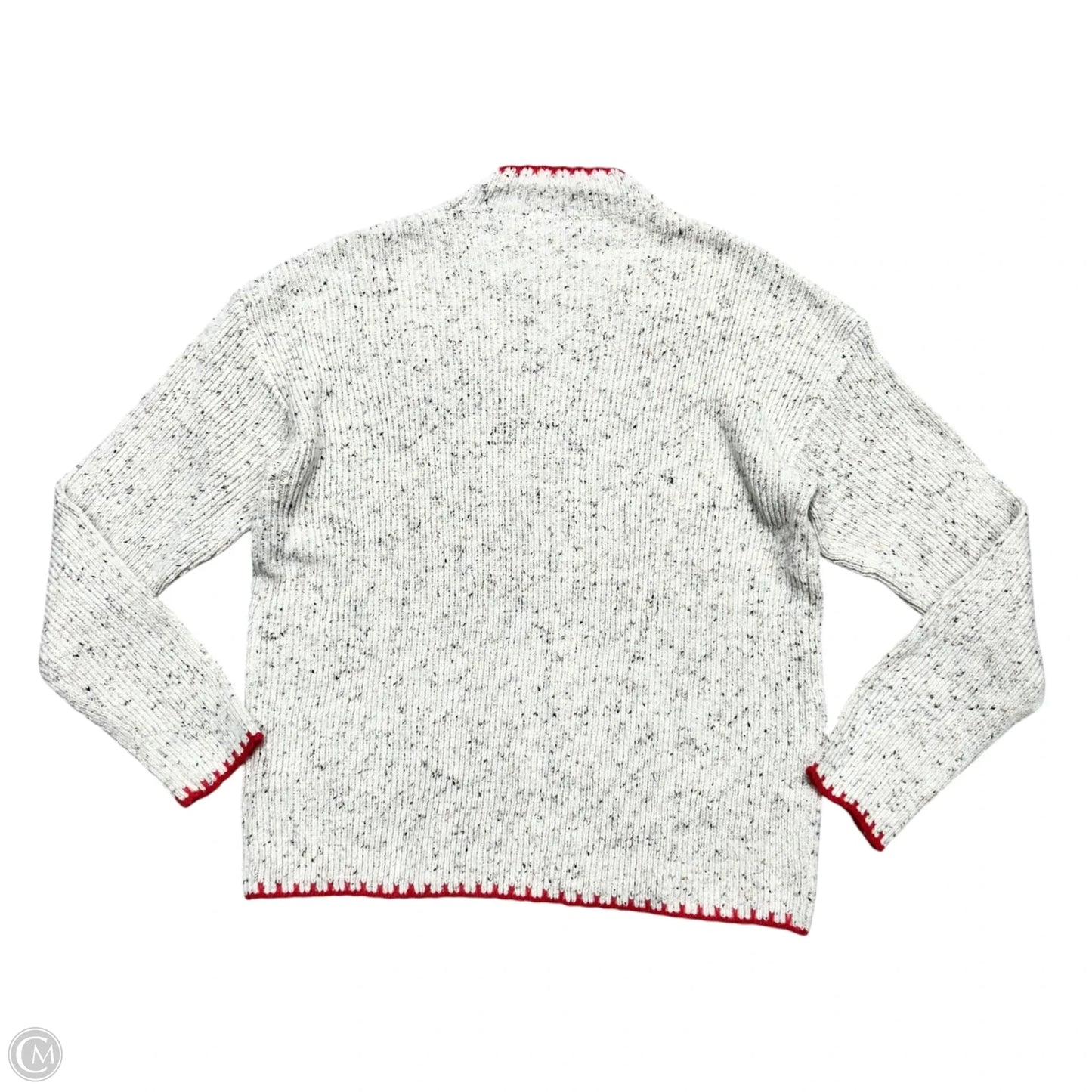 Sweater By Miss Sparkling In Grey & Red, Size: Xl