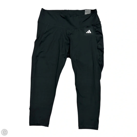 Athletic Leggings Capris By Adidas In Black, Size: 2x