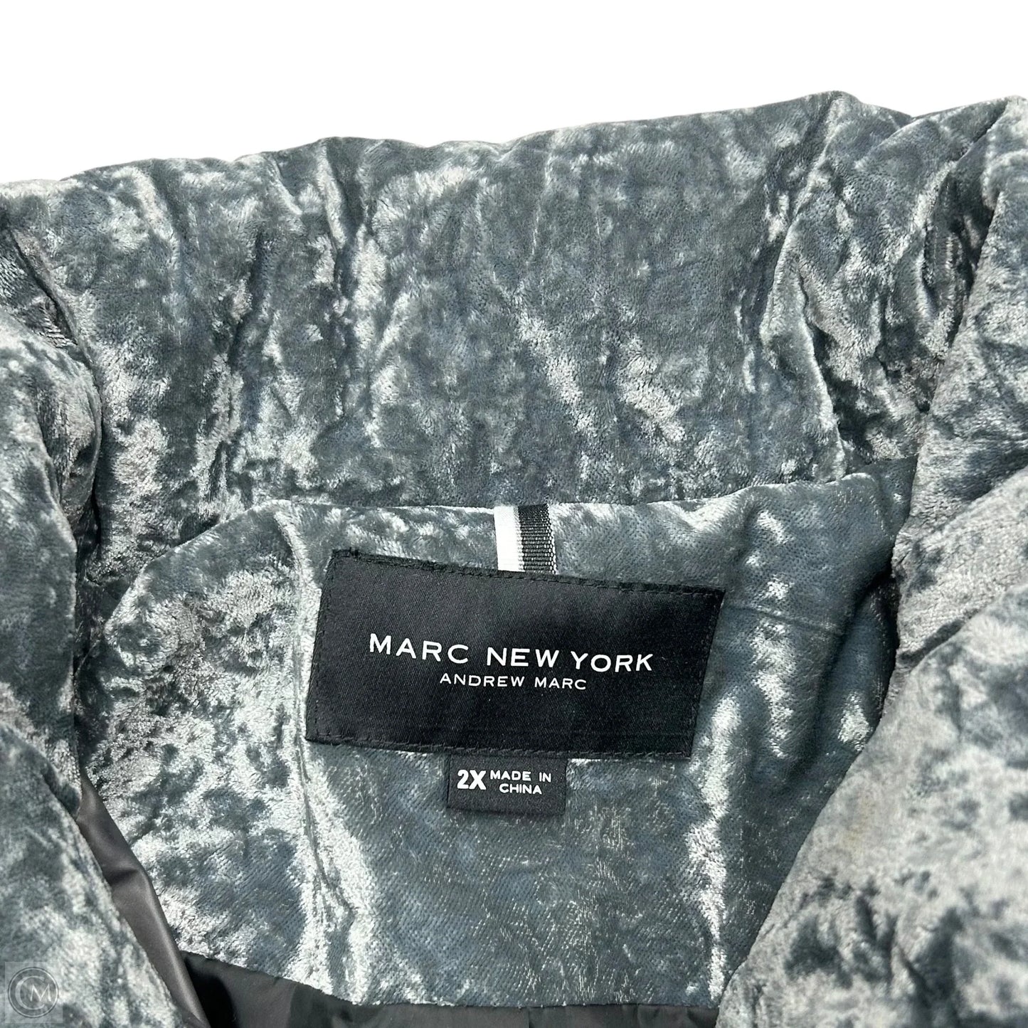Coat Puffer & Quilted By Marc New York In Grey, Size: 2x