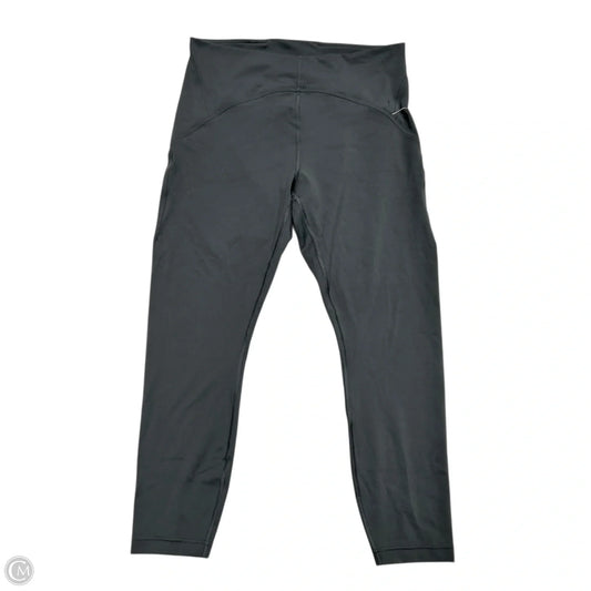 Athletic Leggings By Lululemon In Grey, Size: L