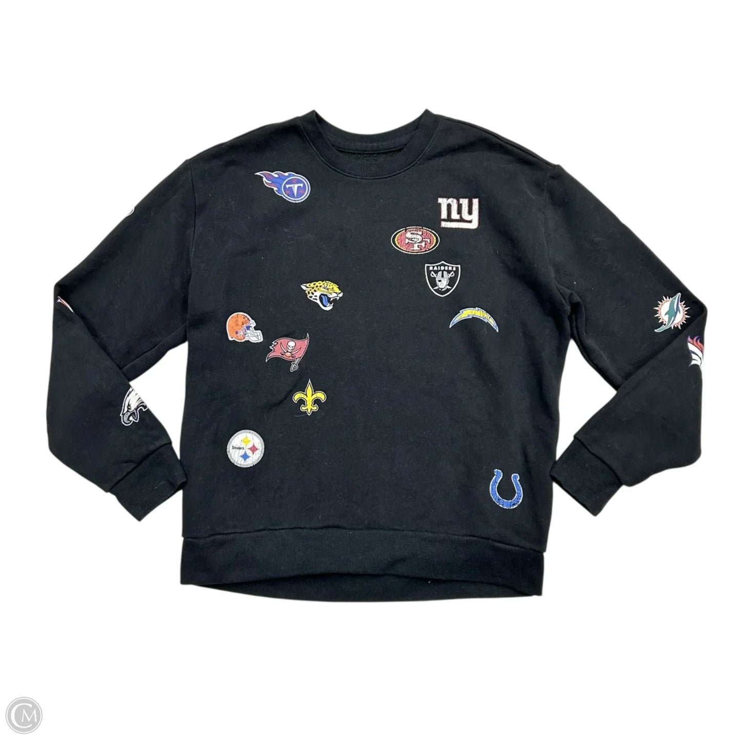 Sweatshirt Crewneck By Nfl In Black, Size: M