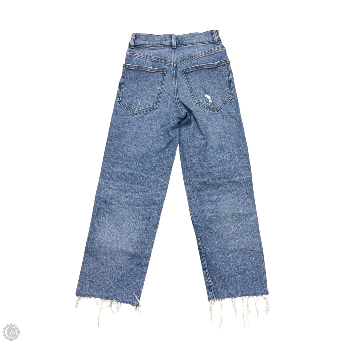 Jeans Straight By Madewell In Blue Denim, Size: 0
