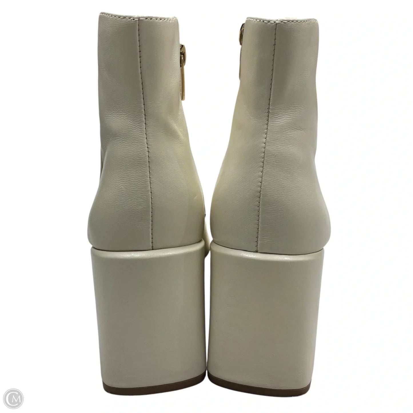 Boots Ankle Heels By Vince Camuto In Cream, Size: 8.5