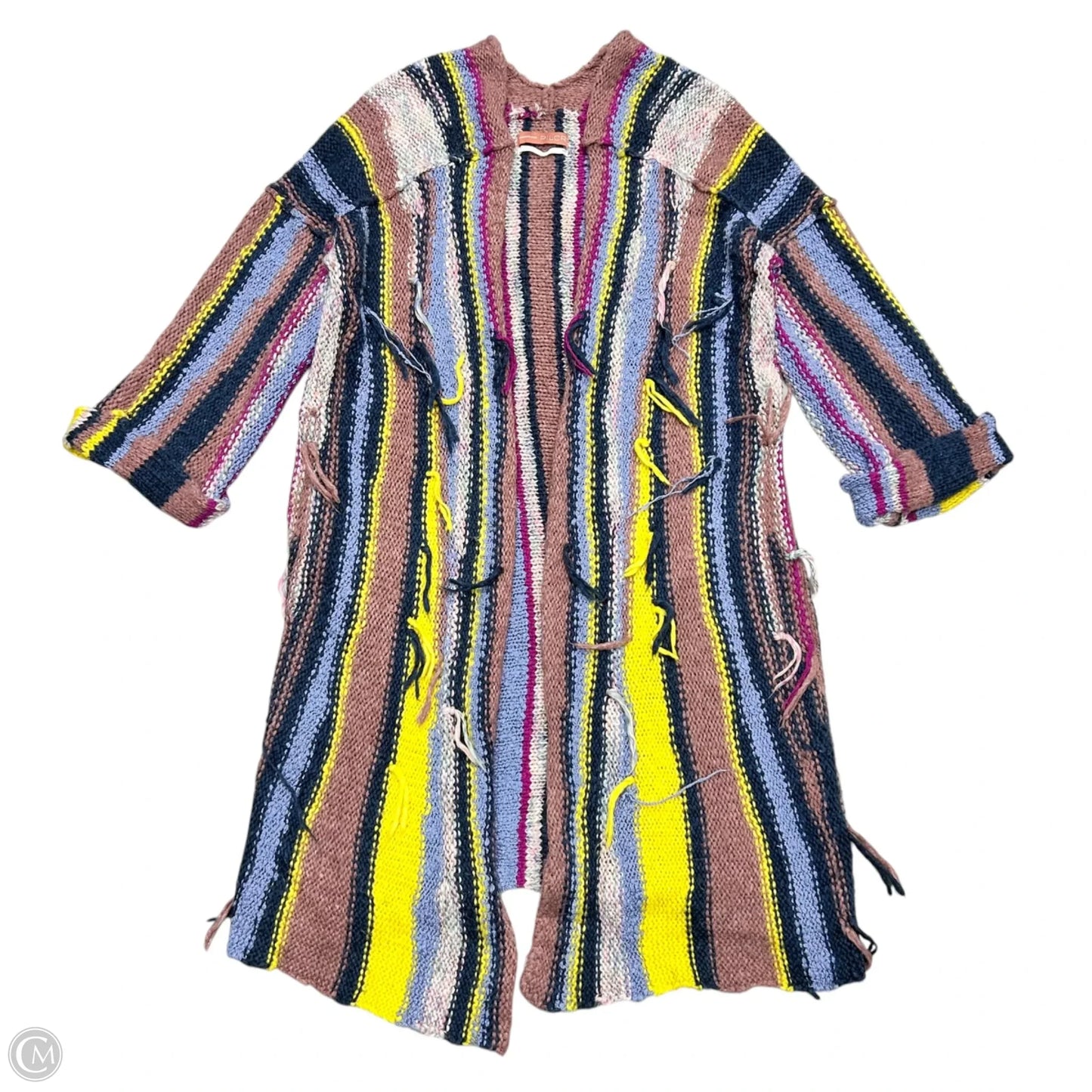 Sweater Cardigan By Pilcro In Striped Pattern, Size: Xs/s