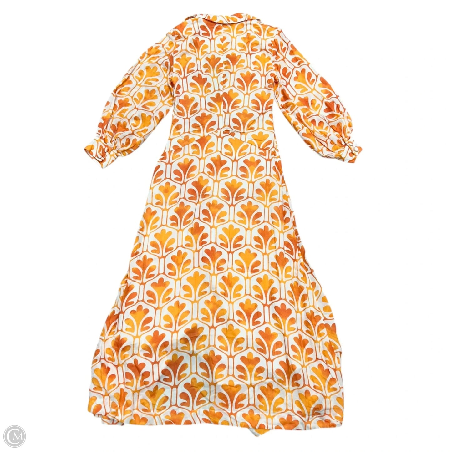 Dress Casual Maxi By Maeve In Orange & White, Size: Xs
