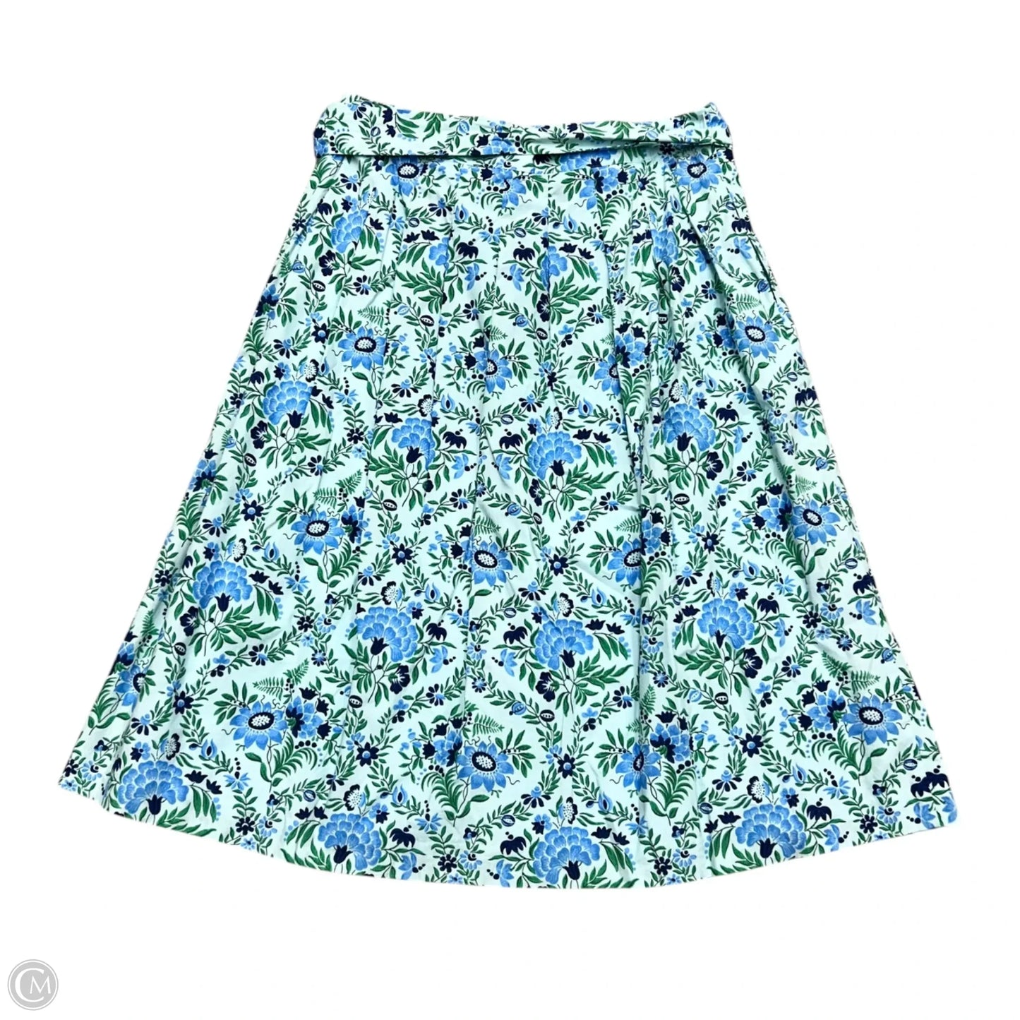 Skirt Maxi By Talbots In Blue & Green, Size: 16