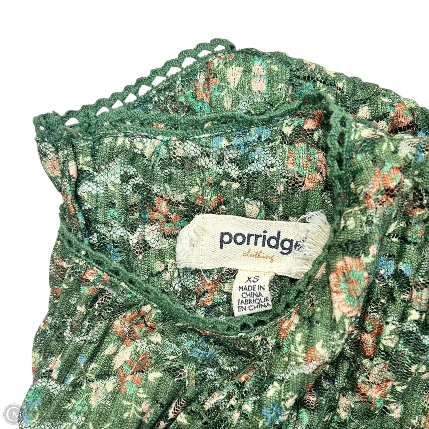 Top Short Sleeve By Porridge In Green, Size: Xs