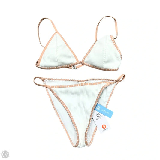 Swimsuit 2pc By Cupshe In Pink & White, Size: S