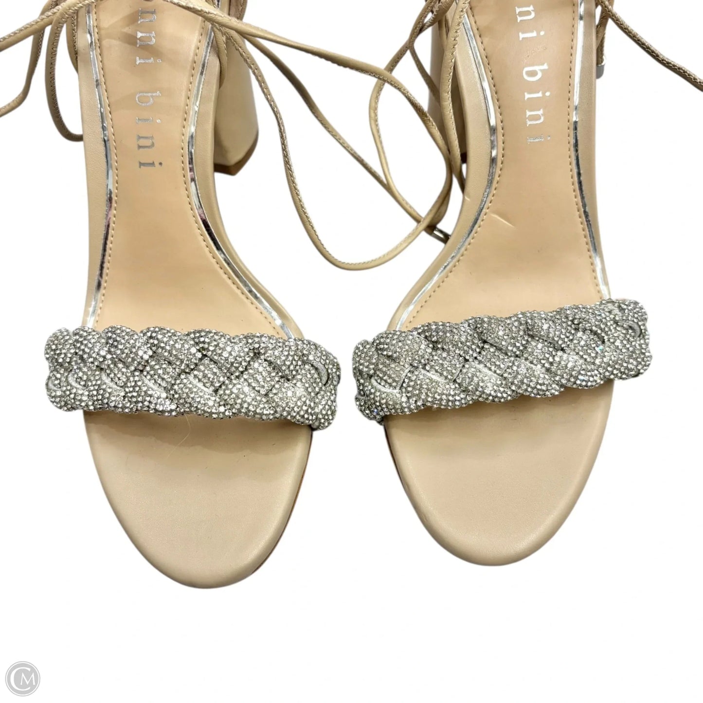 Sandals Heels Block By Gianni Bini In Tan, Size: 8.5