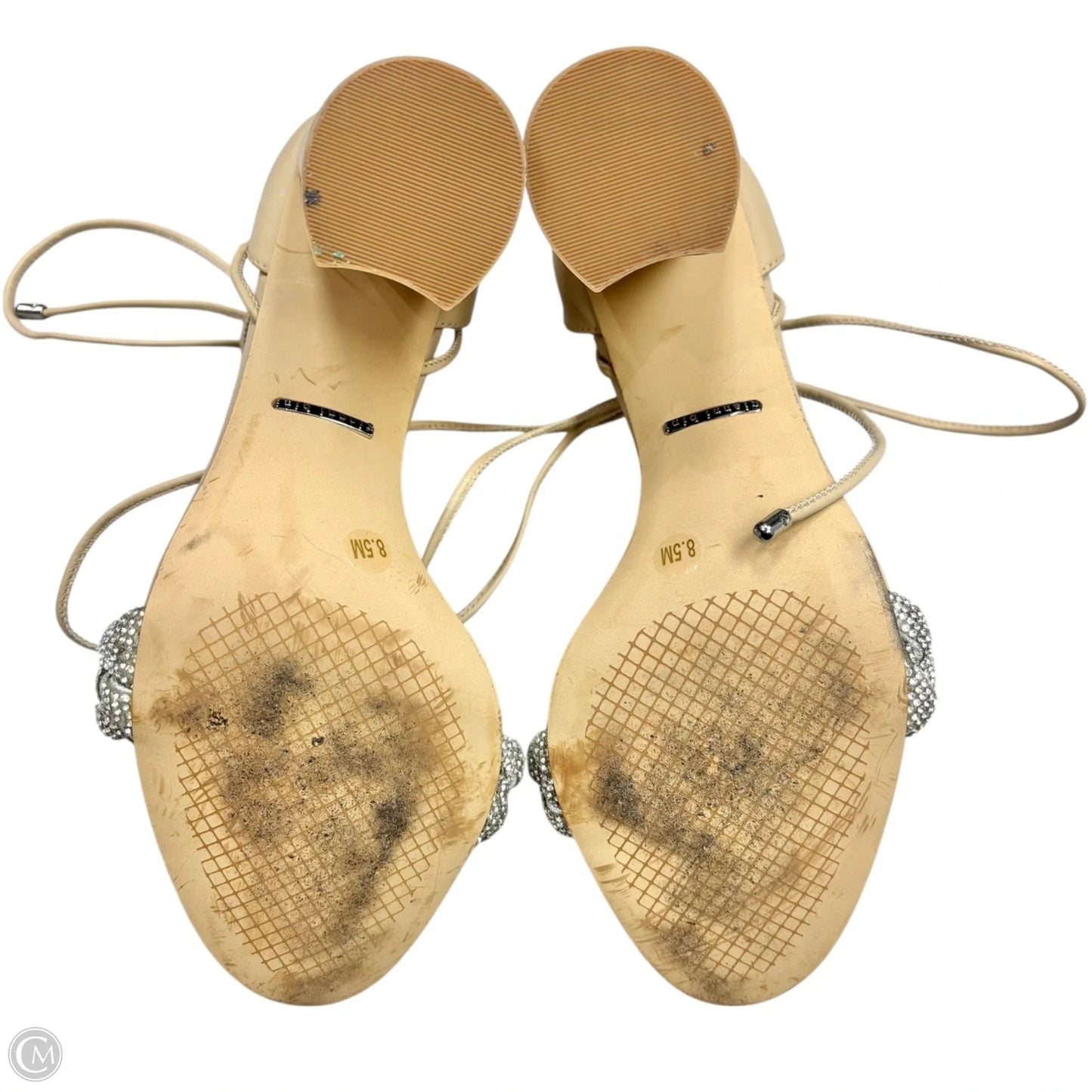 Sandals Heels Block By Gianni Bini In Tan, Size: 8.5