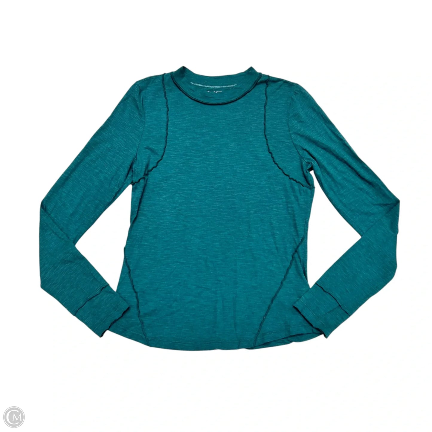 Top Long Sleeve By Pilcro In Teal, Size: M
