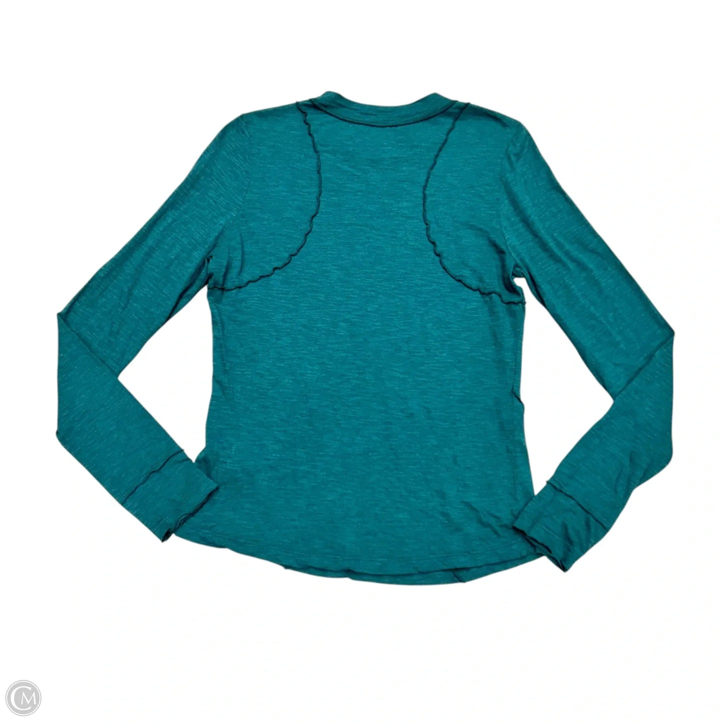 Top Long Sleeve By Pilcro In Teal, Size: M