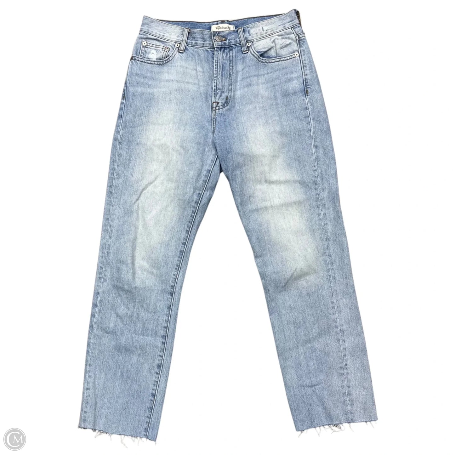 Jeans Straight By Madewell In Blue Denim, Size: 2