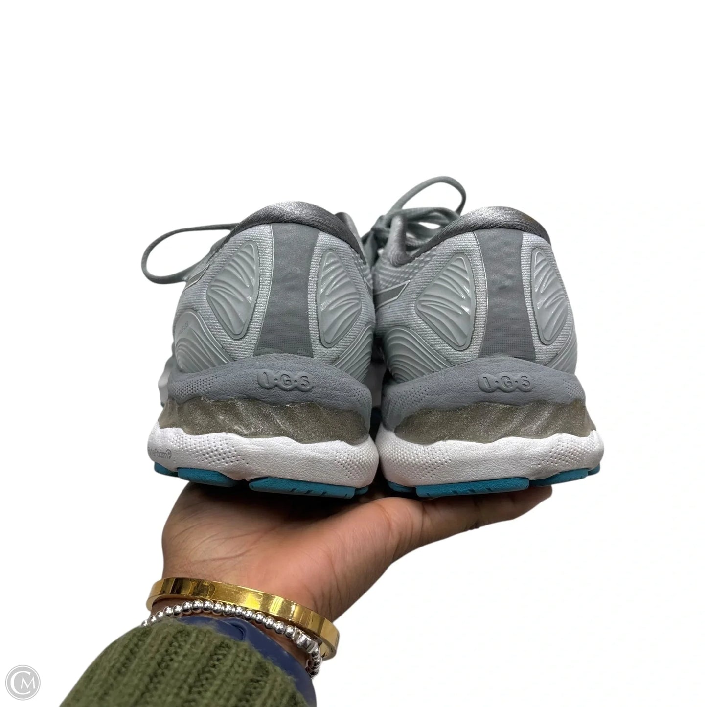 Shoes Athletic By Asics In Grey, Size: 8.5