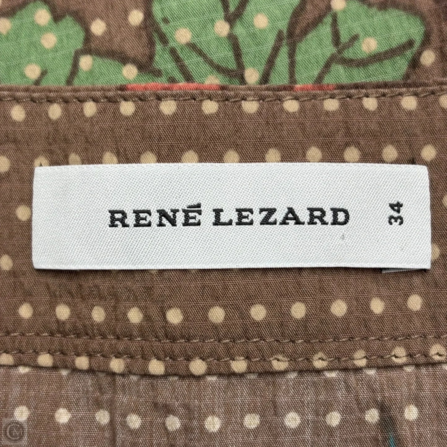 Top Sleeveless By Rene Lezard In Brown, Size: S