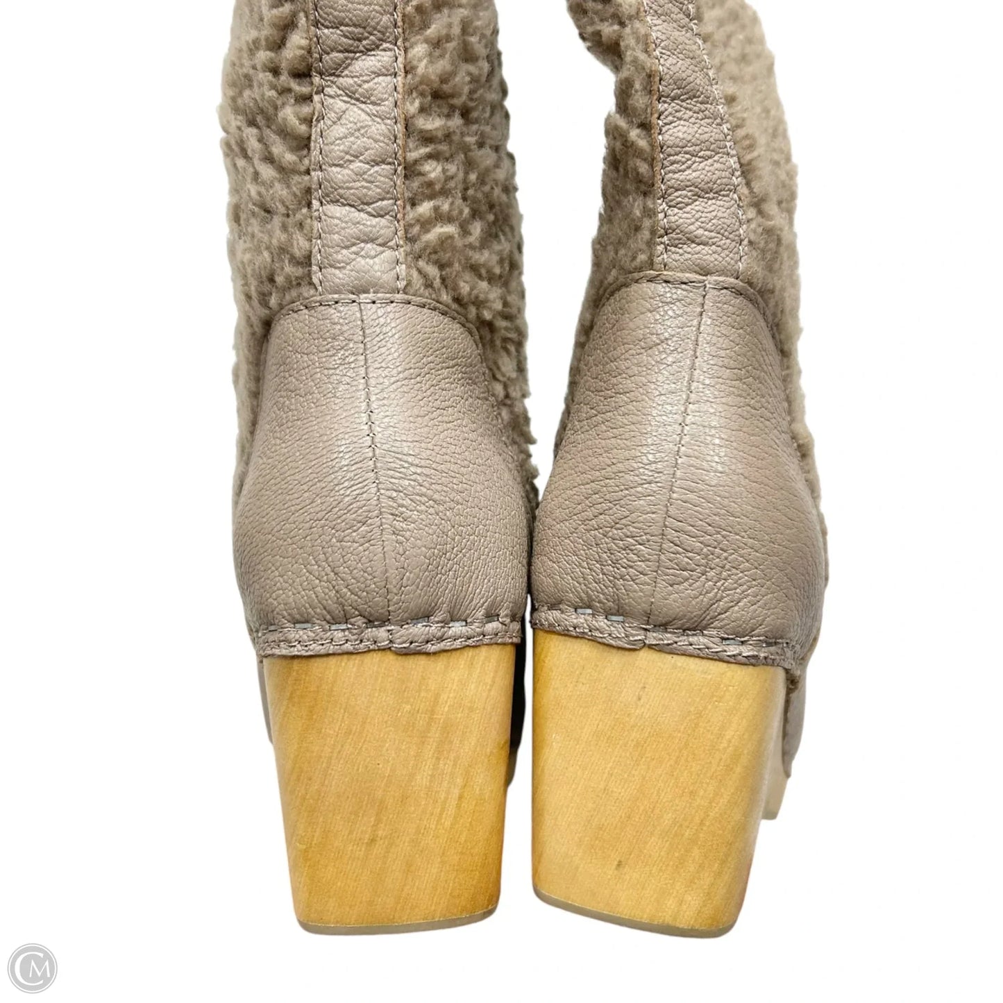 Boots Knee Heels By Kelsi Dagger In Taupe, Size: 9