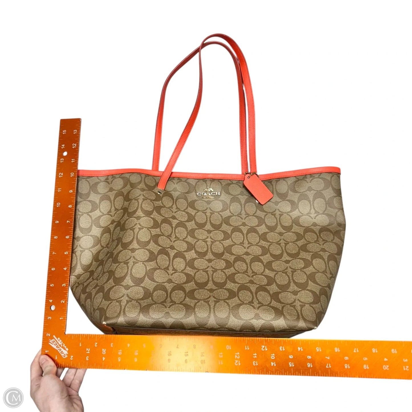 Handbag Designer By Coach, Size: Large