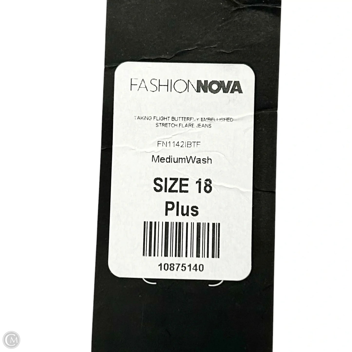 Jeans Flared By Fashion Nova In Blue Denim, Size: 18
