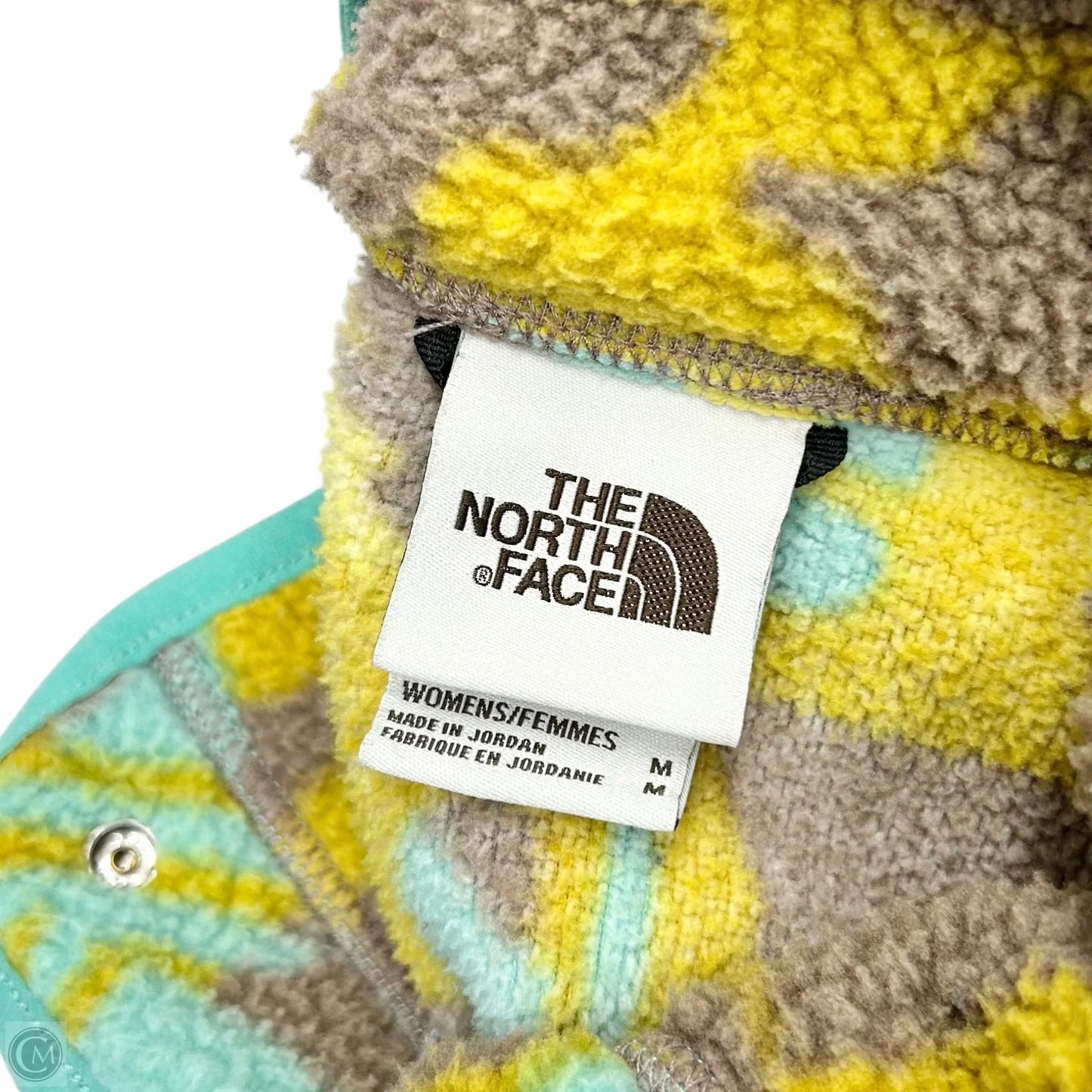 Jacket Faux Fur & Sherpa By The North Face In Brown & Blue, Size: M