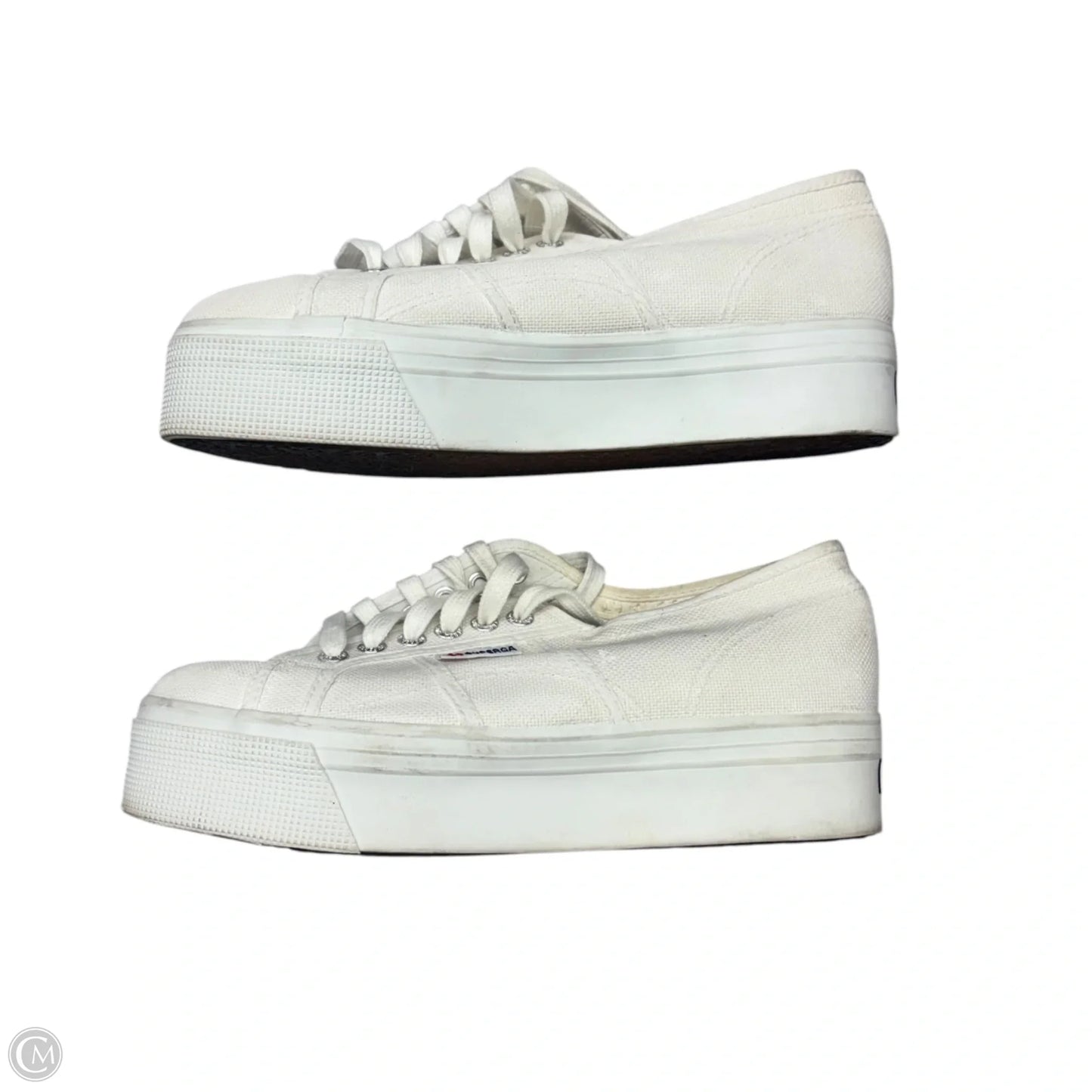 Shoes Sneakers Platform By Superga In White, Size: 9.5