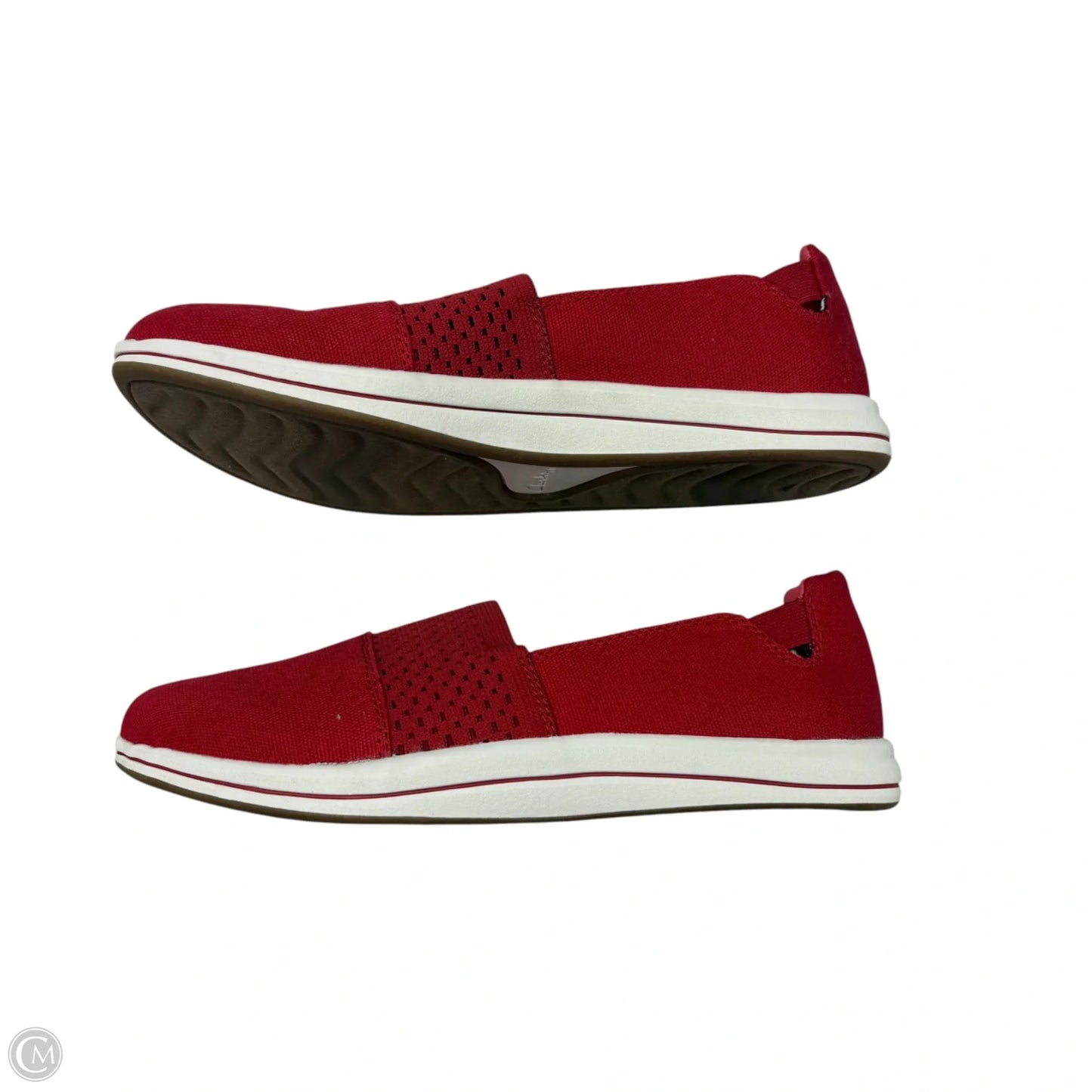 Shoes Sneakers By Clarks In Red, Size: 7