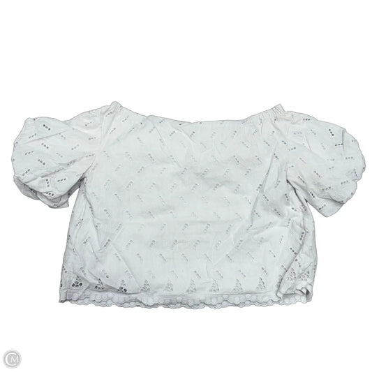 Top Short Sleeve Designer By Lilly Pulitzer In White, Size: M