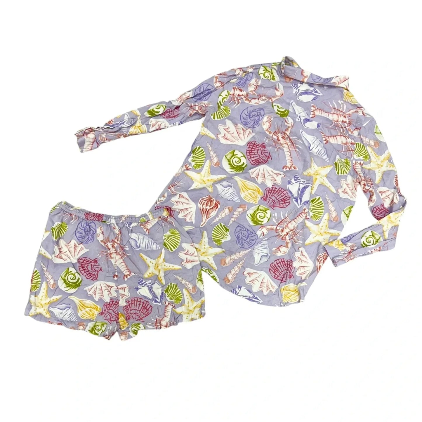 Shorts Set By True Destinations In Purple, Size: S