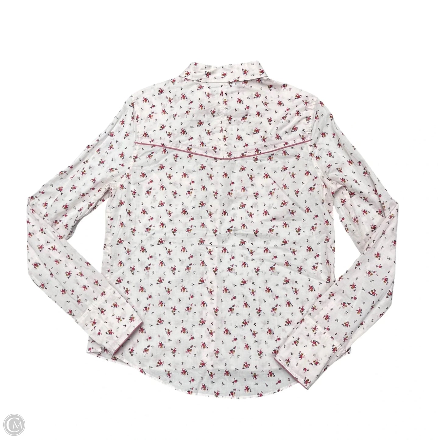 Blouse Long Sleeve By Free People In Pink, Size: S