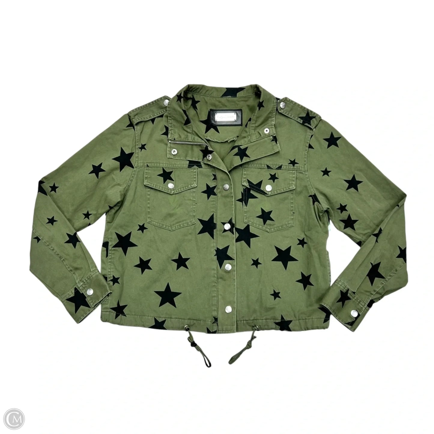 Jacket Denim By Indigo Saints In Green Denim, Size: M