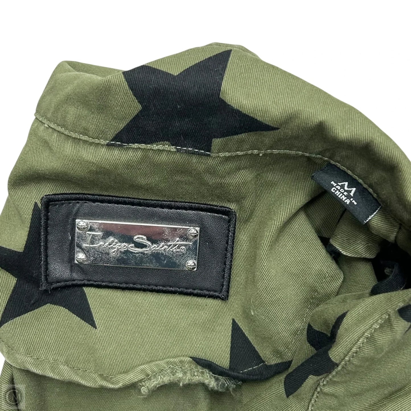 Jacket Denim By Indigo Saints In Green Denim, Size: M
