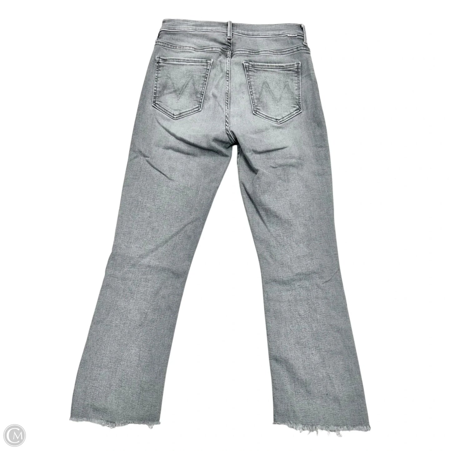 Jeans Flared By Mother In Grey Denim, Size: 8