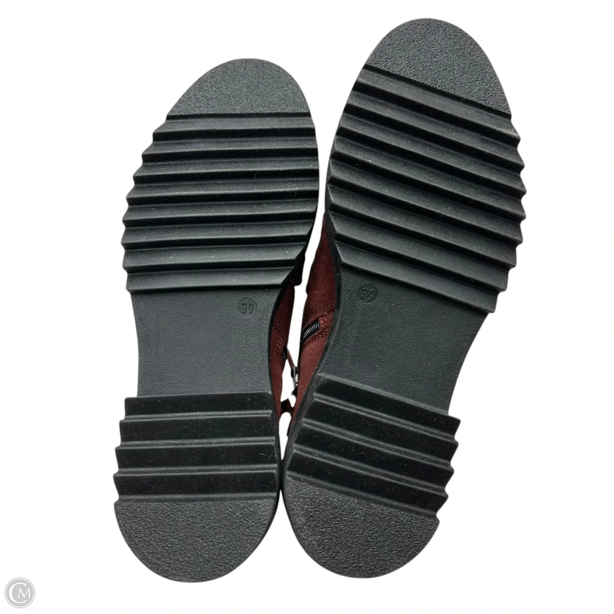 Boots Ankle Flats By Miz Mooz In Maroon, Size: 8.5