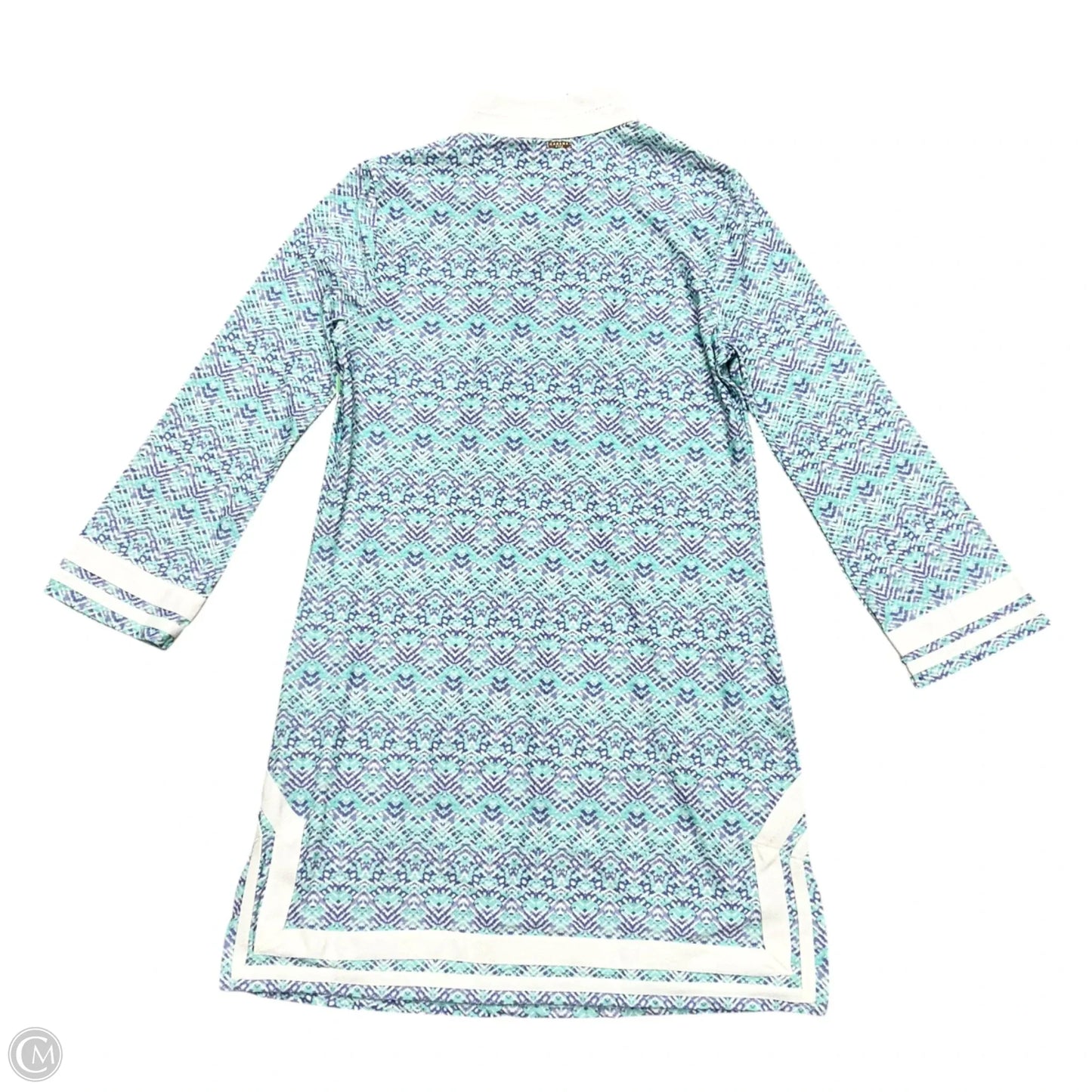 Dress Casual Short By Cabana Life In Purple & White, Size: S