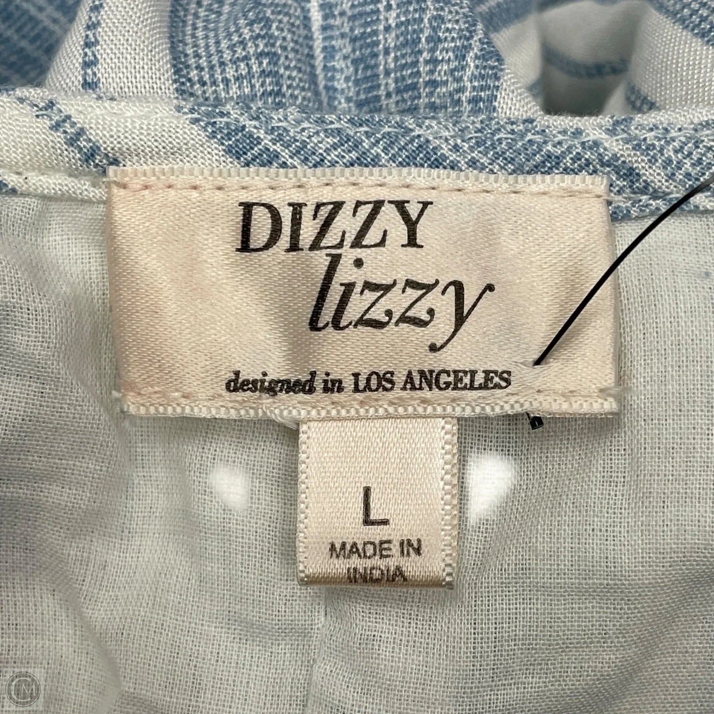 Jumpsuit By Dizzy Lizzy In Blue & White, Size: L